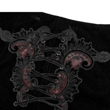 Load image into Gallery viewer, PunkRave Gothic Applique Skirt