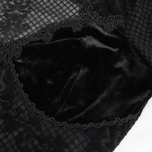 Load image into Gallery viewer, Eva Lady Flared Flock Sleeve Gothic Vampiric Top