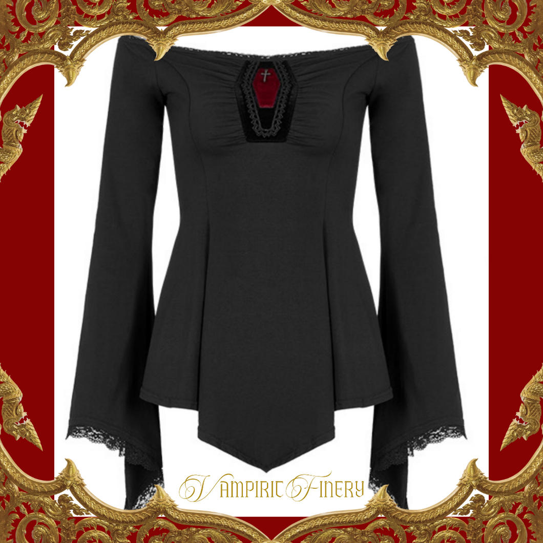 PunkRave Gothic A line Coffin Long Sleeve