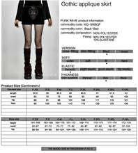 Load image into Gallery viewer, PunkRave Gothic Applique Skirt
